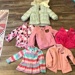 Bundle of 2T jackets for girls.